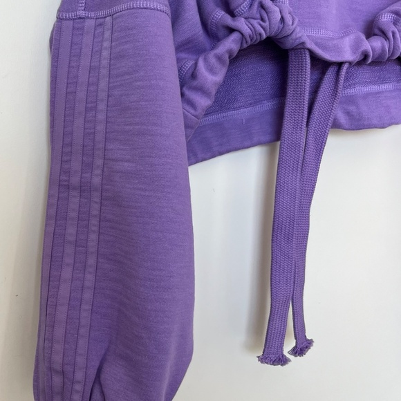 Lilac cropped cotton oversized sweatshirt XL - Picture 10 of 13